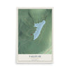 Map of Valley-Hi, Pennsylvania, 12 x 18 inch unframed archival matte print