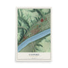 Map of Vanport, Pennsylvania, 12 x 18 inch unframed archival matte print