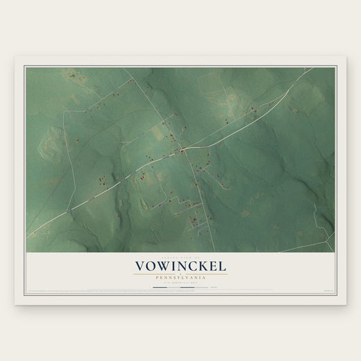 Vowinckel, Pennsylvania map print, the full design
