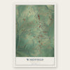 Wakefield, Pennsylvania map print, the full design