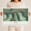 Map of Wall, Pennsylvania, 12 x 18 inch unframed archival matte print
