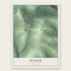 Waller, Pennsylvania map print, the full design
