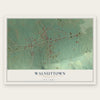 Walnuttown, Pennsylvania map print, the full design