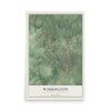 Map of Warrington, Bucks County, Pennsylvania, 12 x 18 inch unframed archival matte print
