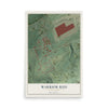 Map of Warrior Run, Pennsylvania, 12 x 18 inch unframed archival matte print