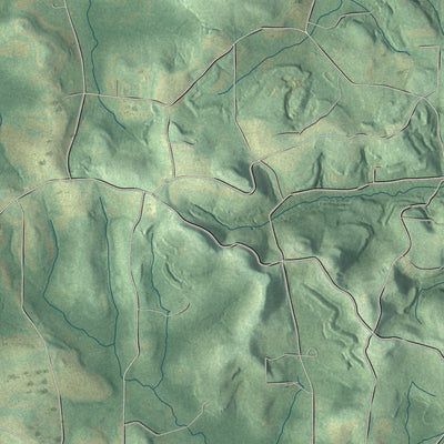Close-up of the map of Warsaw, Pennsylvania print showing street and building detail