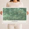 Map of Warwick, Chester County, Pennsylvania, 12 x 18 inch unframed archival matte print