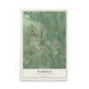 Map of Warwick, Lancaster County, Pennsylvania, 12 x 18 inch unframed archival matte print