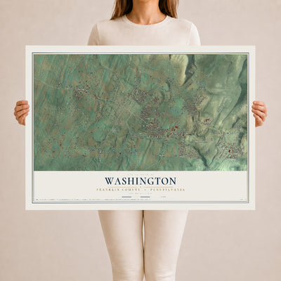 Map of Washington, Franklin County, Pennsylvania, 24 x 36 inch unframed archival matte print