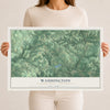 Map of Washington, Jefferson County, Pennsylvania, 12 x 18 inch unframed archival matte print