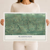 Map of Washington, Northumberland County, Pennsylvania, 12 x 18 inch unframed archival matte print