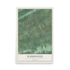 Map of Washington, Schuylkill County, Pennsylvania, 12 x 18 inch unframed archival matte print