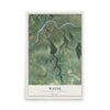Map of Wayne, Clinton County, Pennsylvania, 12 x 18 inch unframed archival matte print
