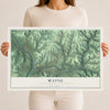 Map of Wayne, Lawrence County, Pennsylvania, 12 x 18 inch unframed archival matte print