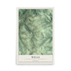 Map of Wells, Bradford County, Pennsylvania, 12 x 18 inch unframed archival matte print