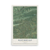 Map of West Buffalo, Pennsylvania, 12 x 18 inch unframed archival matte print