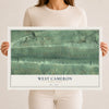 Map of West Cameron, Pennsylvania, 12 x 18 inch unframed archival matte print