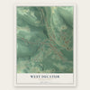 West Decatur, Pennsylvania map print, the full design