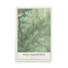 Map of West Fallowfield, Chester County, Pennsylvania, 12 x 18 inch unframed archival matte print