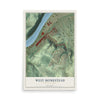 Map of West Homestead, Pennsylvania, 12 x 18 inch unframed archival matte print
