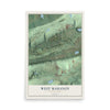 Map of West Mahanoy, Pennsylvania, 12 x 18 inch unframed archival matte print