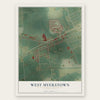 West Myerstown, Pennsylvania map print, the full design