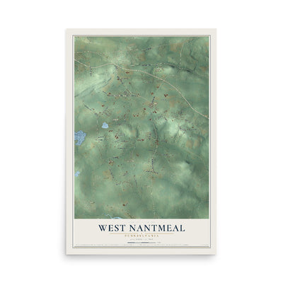Map of West Nantmeal, Pennsylvania, 12 x 18 inch unframed archival matte print