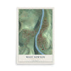 Map of West Newton, Pennsylvania, 12 x 18 inch unframed archival matte print