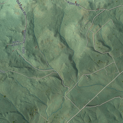 Second close-up of the map of West, Pennsylvania print showing more streets and buildings