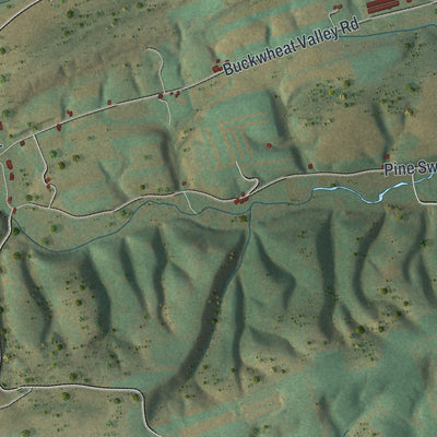Second close-up of the map of West Perry, Pennsylvania print showing more streets and buildings