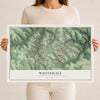 Map of Whitehall, Allegheny County, Pennsylvania, 12 x 18 inch unframed archival matte print