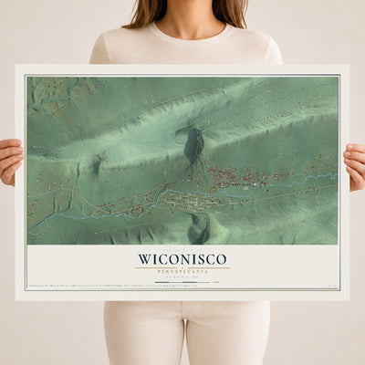 Map of Wiconisco, Pennsylvania, 18 x 24 inch unframed archival matte print