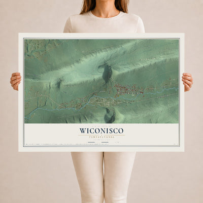 Map of Wiconisco, Pennsylvania, 24 x 36 inch unframed archival matte print