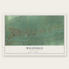 Wiconsico, Pennsylvania map print, the full design