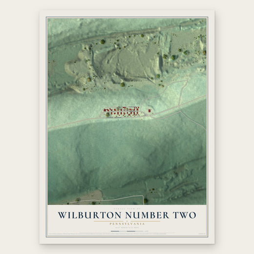 Wilburton Number Two, Pennsylvania map print, the full design