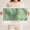 Map of Wilmington, Mercer County, Pennsylvania, 12 x 18 inch unframed archival matte print