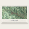 Wolfdale, Pennsylvania map print, the full design