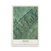 Map of Worth, Centre County, Pennsylvania, 12 x 18 inch unframed archival matte print