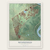 Wynnefield, Pennsylvania map print, the full design
