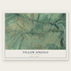 Yellow Springs, Pennsylvania map print, the full design