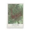 Map of the City of York, York County, Pennsylvania, 12 x 18 inch unframed archival matte print