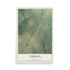 Map of Yorkana, Pennsylvania, 12 x 18 inch unframed archival matte print