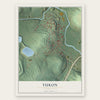 Yukon, Pennsylvania map print, the full design