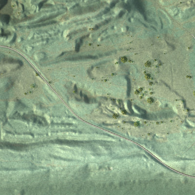 Second close-up of the map of Zerbe, Pennsylvania print showing more streets and buildings