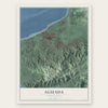 Aguada, Puerto Rico map print, the full design