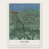 Arecibo, Puerto Rico map print, the full design