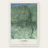 Camuy, Puerto Rico map print, the full design