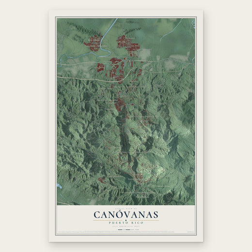 Canóvanas, Puerto Rico map print, the full design