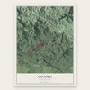 Coamo, Puerto Rico map print, the full design