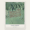Coto Norte, Puerto Rico map print, the full design